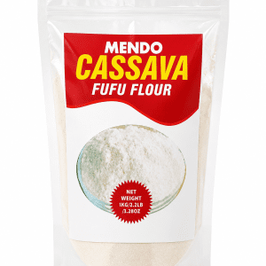 MENDO Odourless Cassava Fufu – The Ultimate Smooth Swallow (1KG / 2.2LBS)